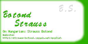 botond strauss business card